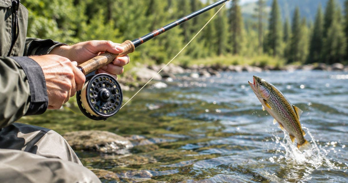 Can a hand reel catch trout?
