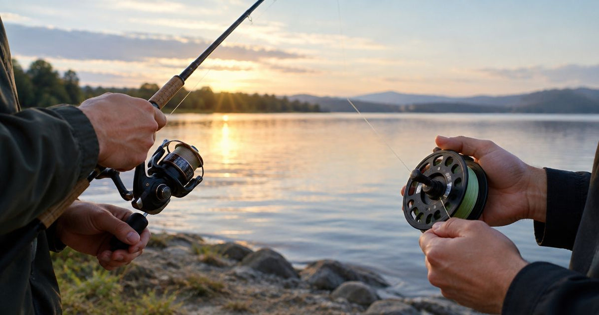 Is hand reel fishing quieter than fishing with a rod?