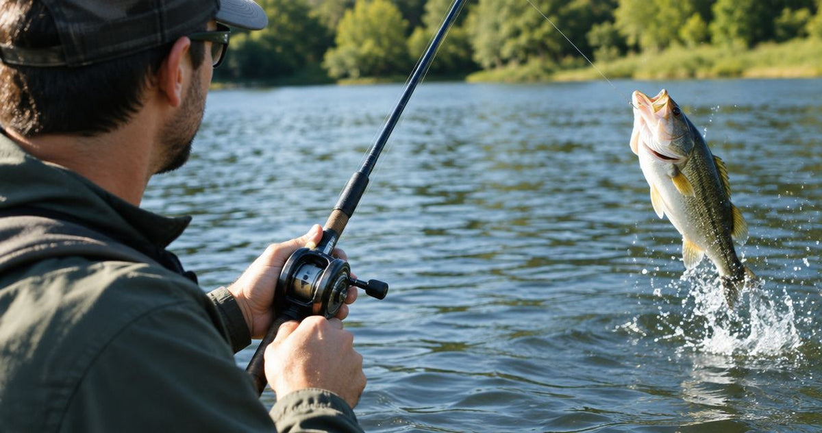 Can a hand reel catch bass?