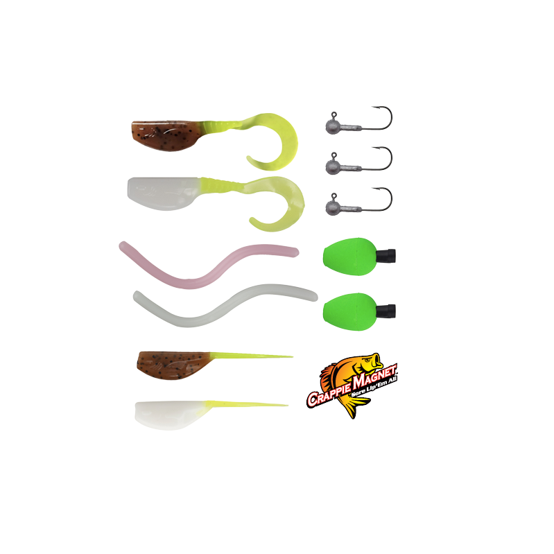 GoReel Lake Fishing kit with Leland lures Crappie Magnet fishing tackle