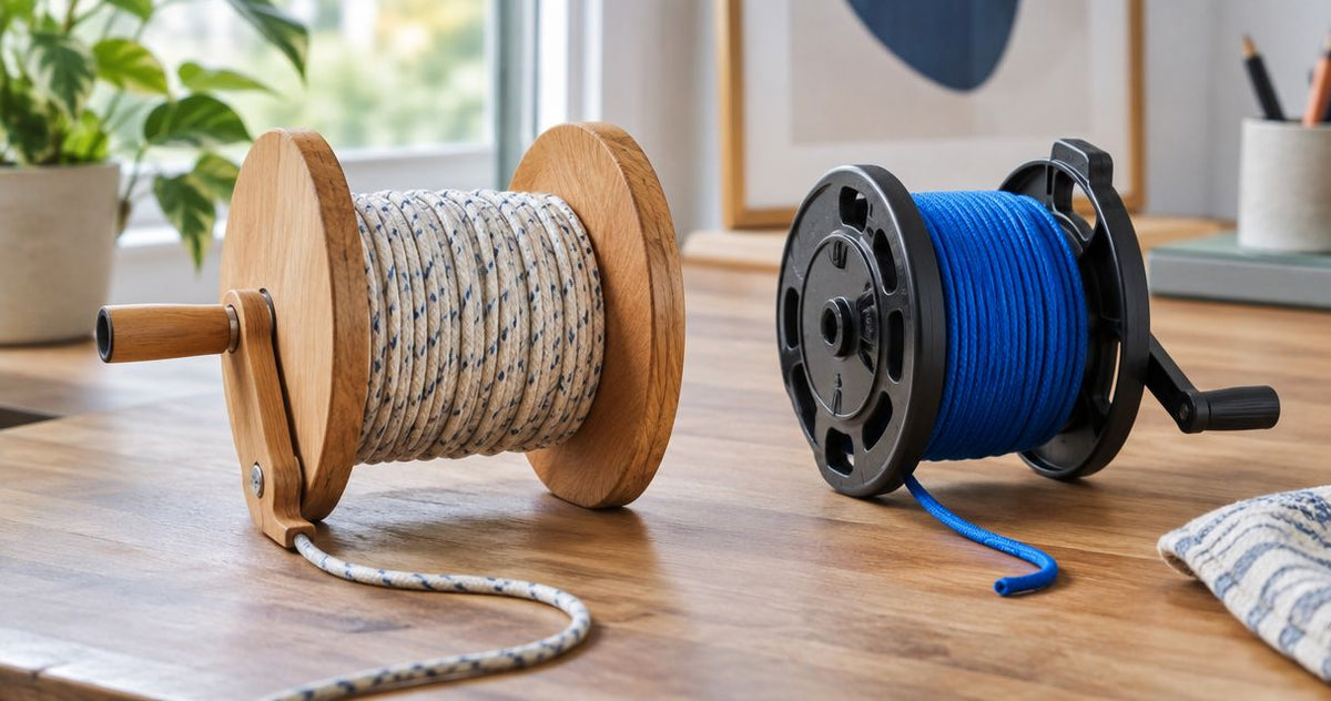 Is a wooden hand reel better than a plastic one?