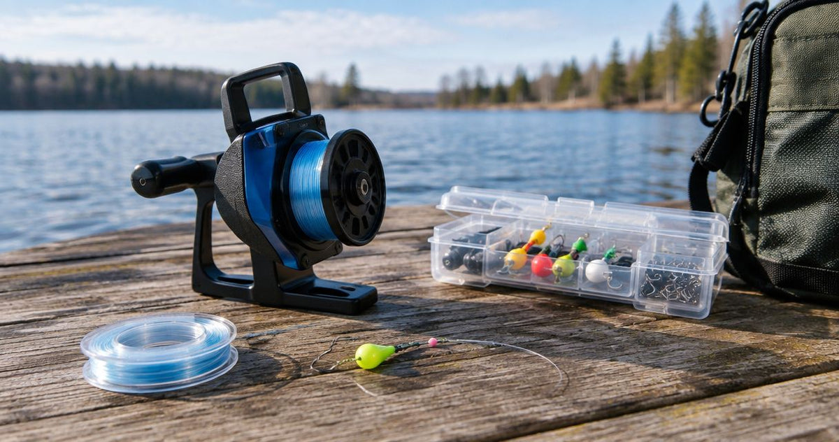 Building a panfish rig with GoReel, Mop Drop Kit, and line
