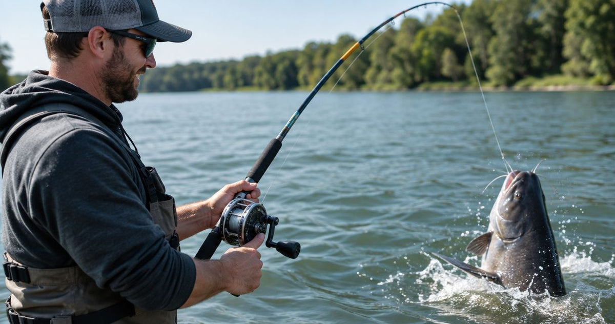 Can a hand reel handle catfish or other heavy fish?