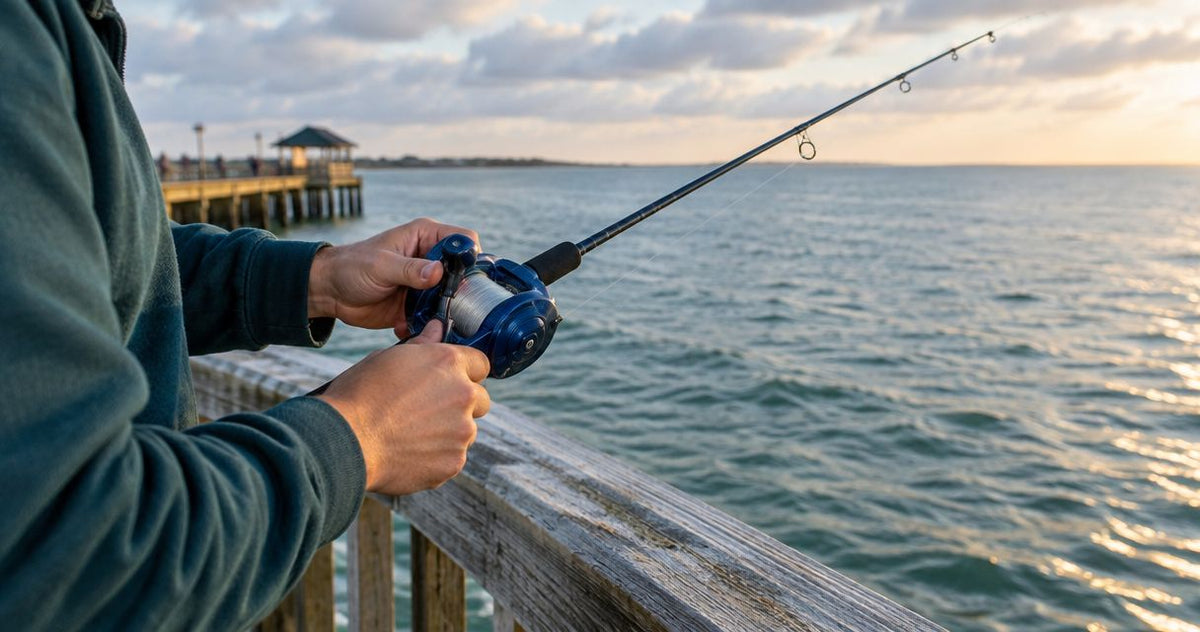 Does a hand reel work for pier or dock fishing?