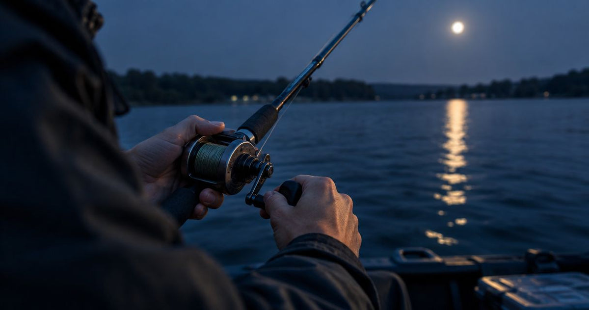 Does a hand reel work for night fishing?